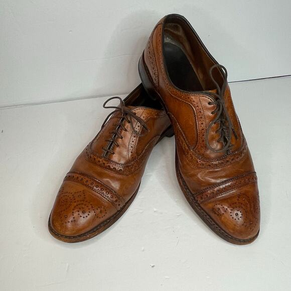 Allen Edmonds Strand Bartlett Walnut Leather Oxford Sz US 10 D Made In USA Shoes main image 4